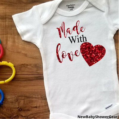 Made with love baby shirt 